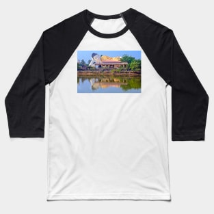 Mya Tha Lyaung Reclining Buddha, Bago Baseball T-Shirt